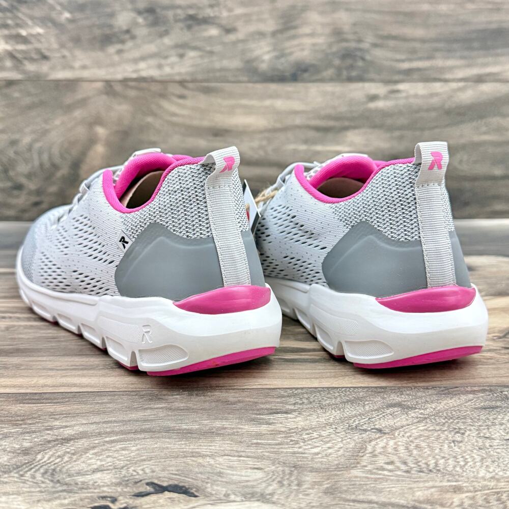 NIB Rieker R-Evolution Shelby 03 Sneakers Trainer 8 39 Gray Pink - Picture 9 of 12